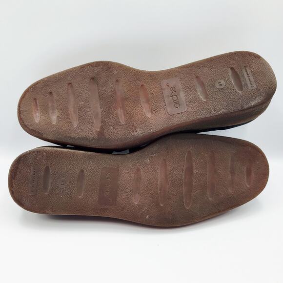 Arche Comaya Platform Sandals Blue Nubuck Leather Women's Size 41 Made in France - Picture 9 of 12